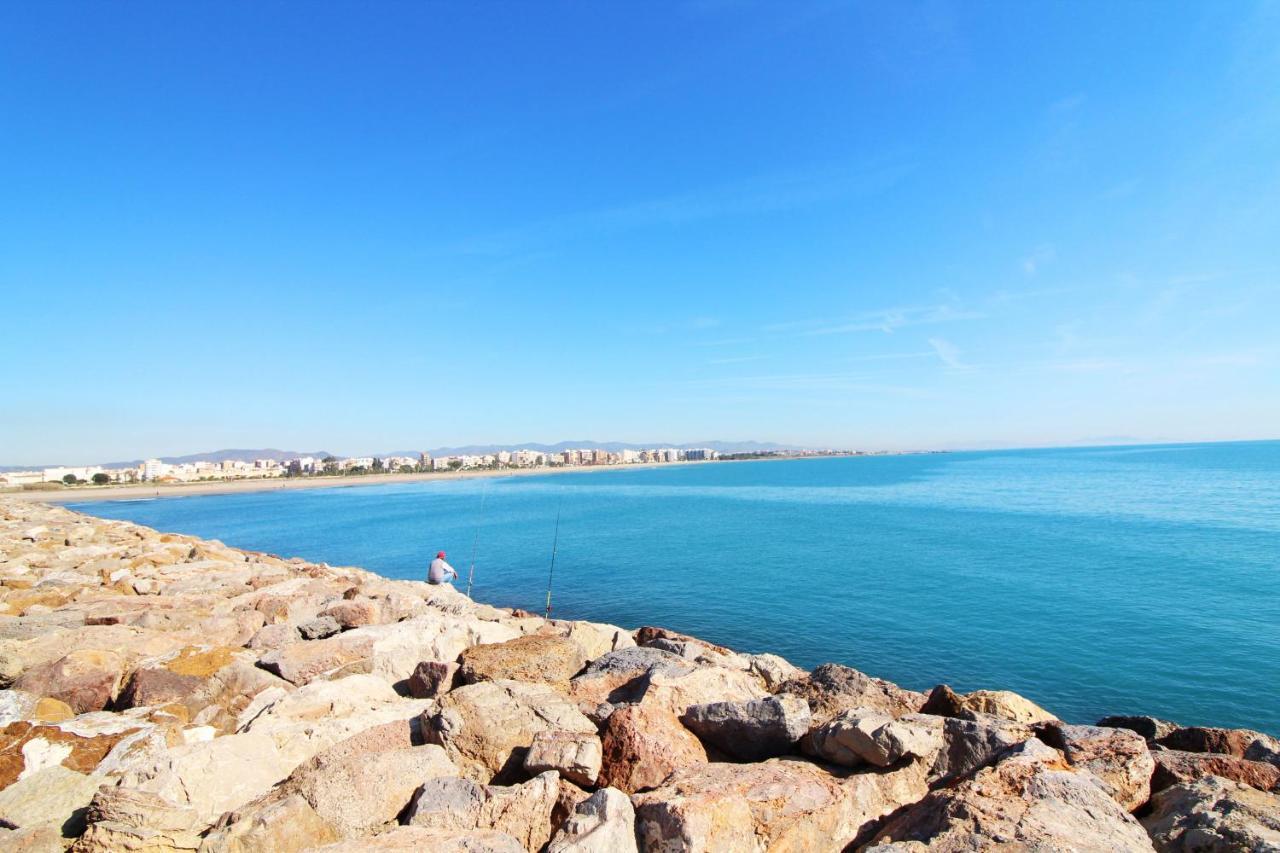 Global Properties, Bonito Apartamento En Urbanizacion Ciudad Mar Sagunto Kültér fotó
